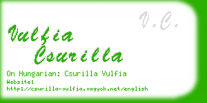 vulfia csurilla business card